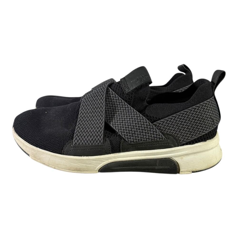 Mark Nason Women’s Knit Sneakers Size 8 Comfort Slip On Black White - Picture 4 of 8